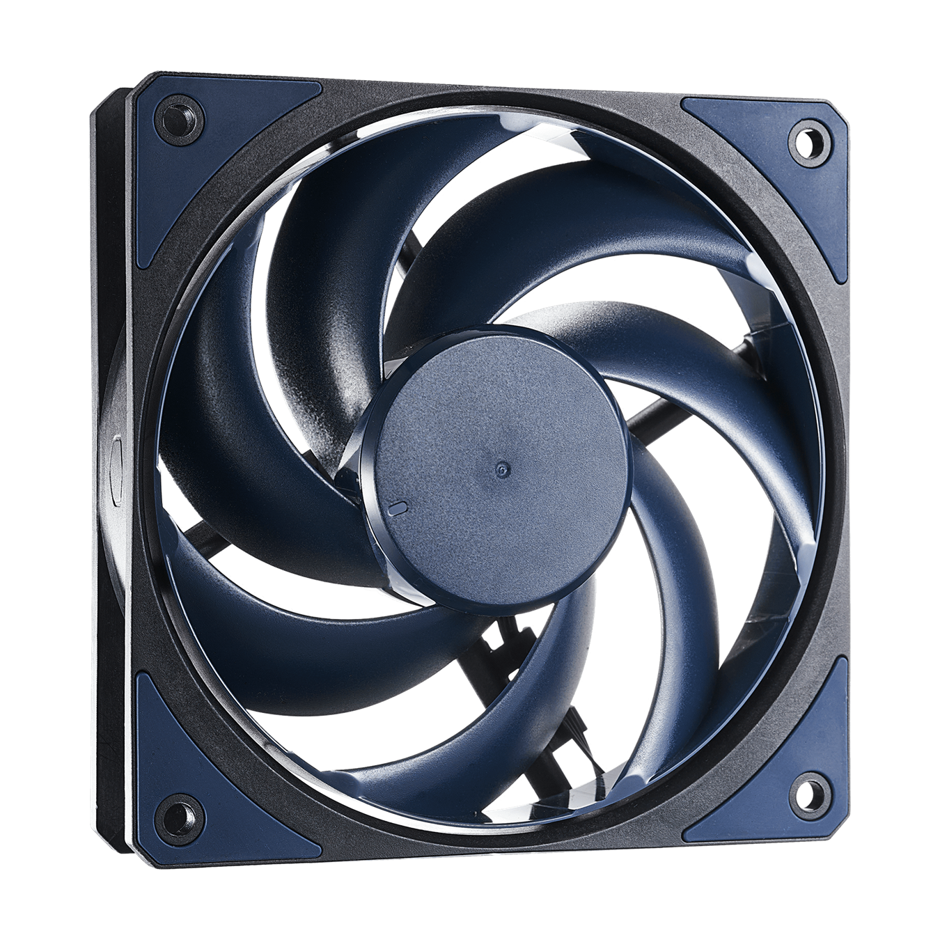  120mm Fan: Mobius 120 - Black<br> 120mm PWM, 0-2050 RPM, 22.6 dBA  