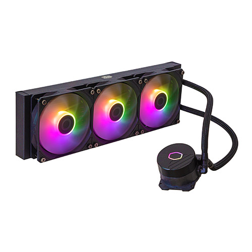  Liquid CPU Cooler: MasterLiquid 360L Core ARGB, 360mm Radiator, 3x 120mm ARGB PWM Fans, 394x119.6x27.2mm <br>Support: Intel LGA1700, LGA1200, LGA115x, AMD AM5, AM4, AM3, AM3+, AM2+, AM2, FM2  