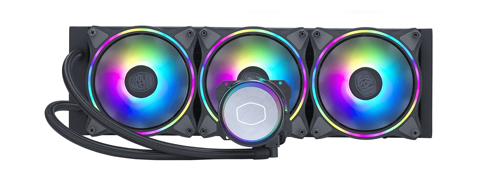  Liquid CPU Cooler: MasterLiquid ML360 Illusion, 360mm Radiator, 3x 120mm ARGB PWM Fans, 394x119.6x27.2mm, <br>Support: Intel LGA1700, LGA1200, LGA115x, LGA20xx*, AMD AM4, AM3, AM2, FM2, FM1  