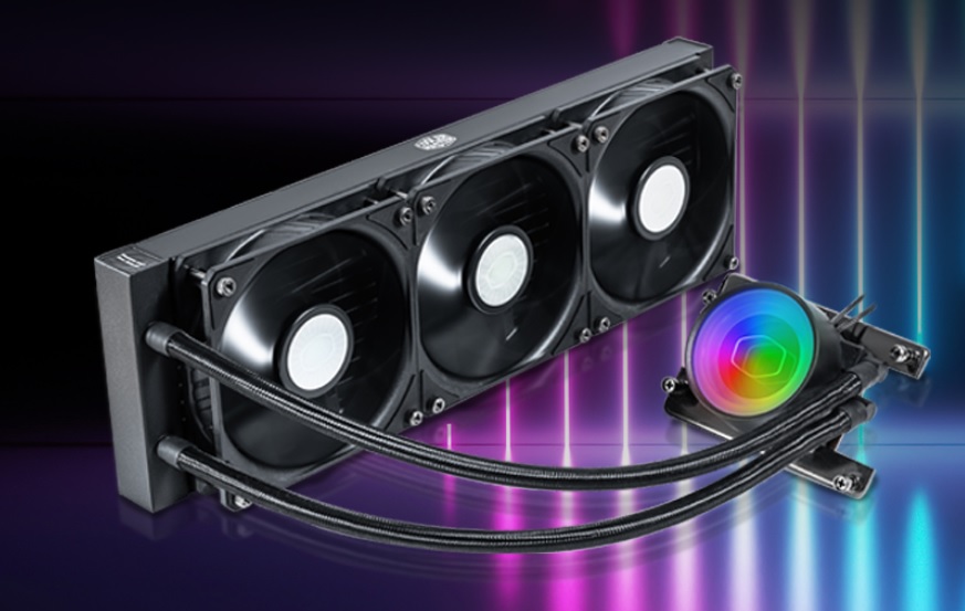  Liquid CPU Cooler: MasterLiquid ML360 Mirror TR4 Edition, 360mm Radiator, 3x 120mm PWM Fans, 394x119x27.2mm, <br>Support: AMD TR4 Only  