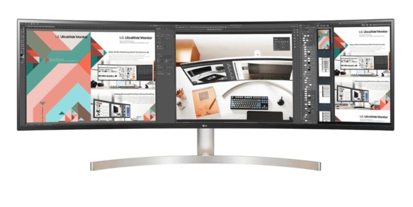  <b>49" 32:9 Monitor:</b> IPS Dual QHD (5120 x 1440) 5ms, DP/USB-C/2*HDMI, Speaker, VESA 100  