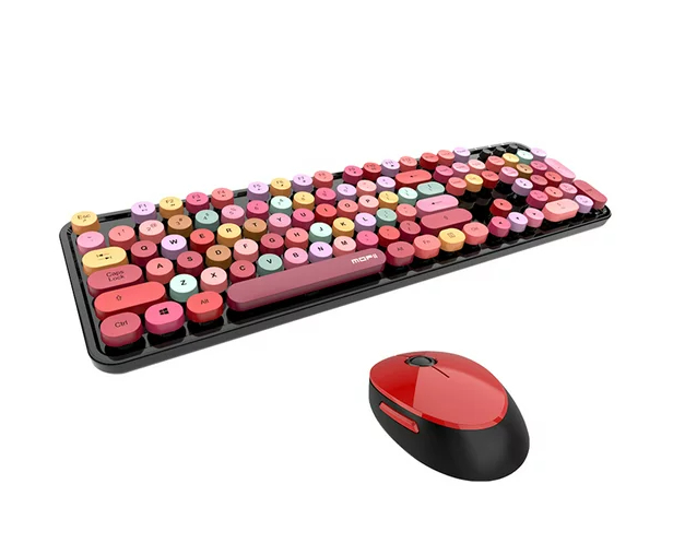  Mofii Wireless Keyboard & Mouse - Red/Black  