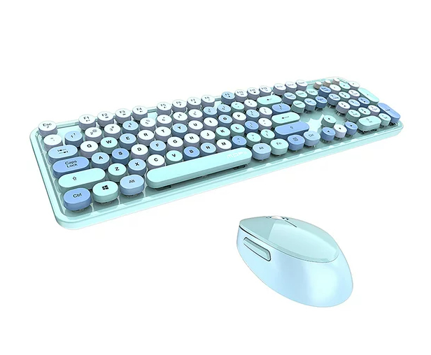  Mofii Wireless Keyboard & Mouse - Blue  