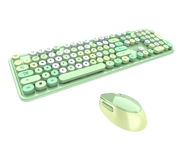  Mofii Wireless Keyboard & Mouse - Green  