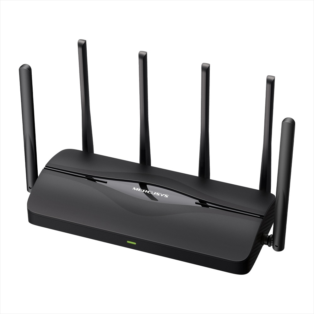  Mercusys BE6500 Dual-Band Wi-Fi 7 Router, 1 2.5 Gbps WAN port, 1 2.5 Gbps LAN port and 2 1 Gbps LAN ports  