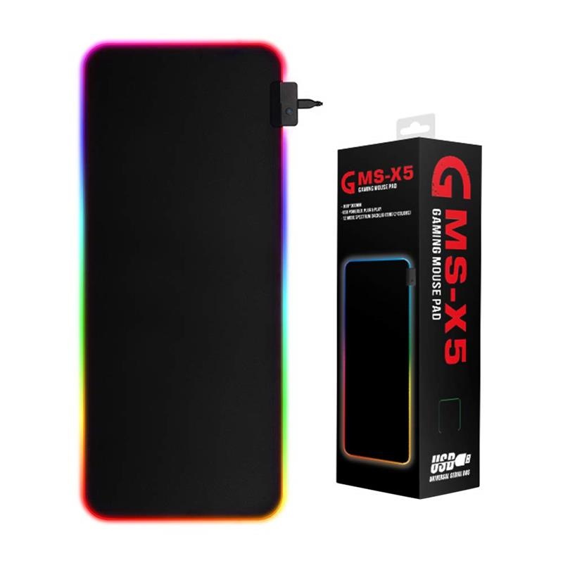  Gaming Mouse Pad: MARVO GMS-X5 RGB, 800x300x4mm Black  