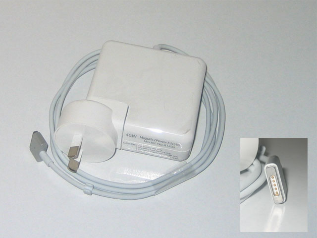  Power Adapter Charger For Apple Macbook Air 45W MagSafe 2, 14.85V 3.05A, 5Pin  