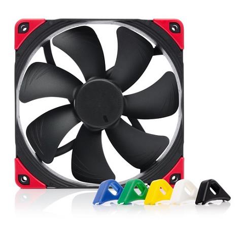  140mm Fan: Noctua A14-PWM Chromax Black Swap<br> 140mm 4-Pin PWM Fan, 1500 RPM, 24.6 dB(A), 6x Colour Vibration pads Included  