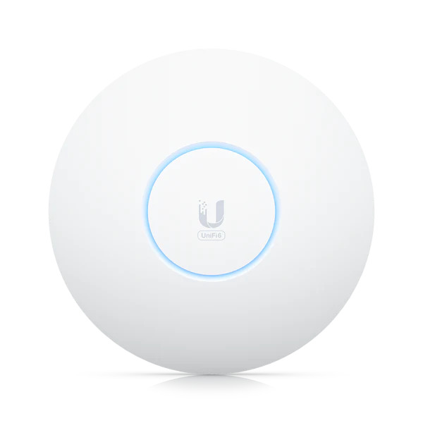  UniFi Wi-Fi 6 Enterprise, Powerful, ceiling-mounted WiFi 6E access point designed for seamless multi-band coverage in high-density networks  