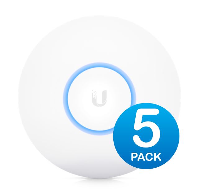  NanoHD Unifi Compact 802.11ac Wave2 MU-MIMO Enterprise Access Point, 5-Pack (PoE injector is not included) - Upgrade from AC-PRO  