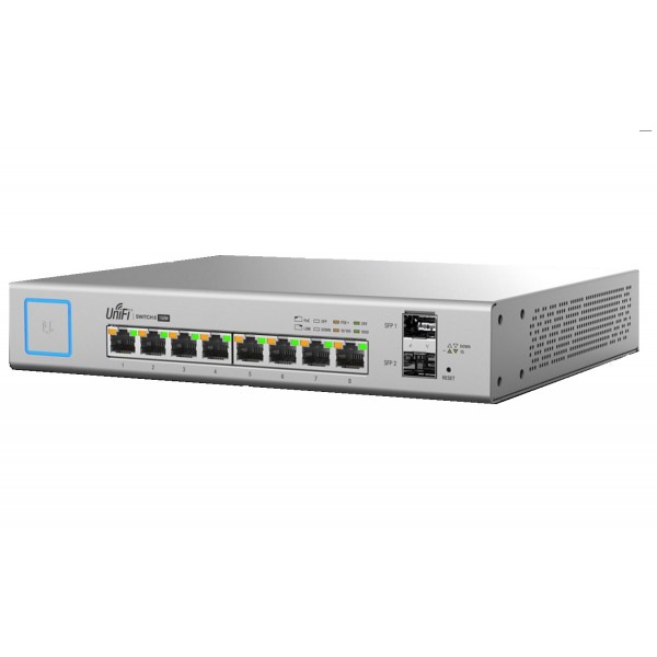  UniFi Switch 8-port POE+ Gigabit LAN with SFP, 150W Wall Mounting ( UAP-IW compatible )  