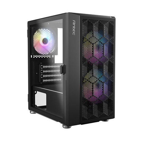  Mini-Tower: 3x RGB Fan. Large Mesh Front for excellent cooling, Side Window, Radiator 240mm. GPU 275mm, mATX/mini-ITX  