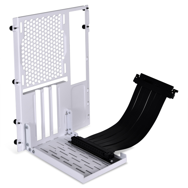  Lian Li PCI-e 3.0 Vertical GPU Bracket Kit With Riser Cable for O11 Dynamic Mini & O11 Dynamic Air Mini - White  