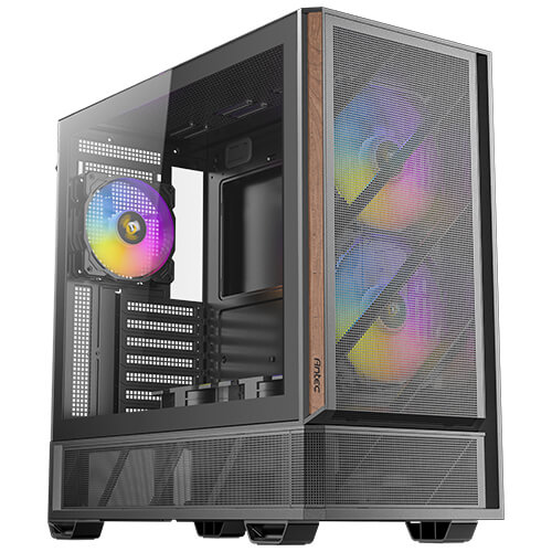  Mid Tower: 4mm TG, 2xUSB3.0, Type-C, 7 slots, 2/1��3.5"/2.5", ARGB fans 3+2, GPU 405, 478��222��465 mm, ATX/mATX/ITX  