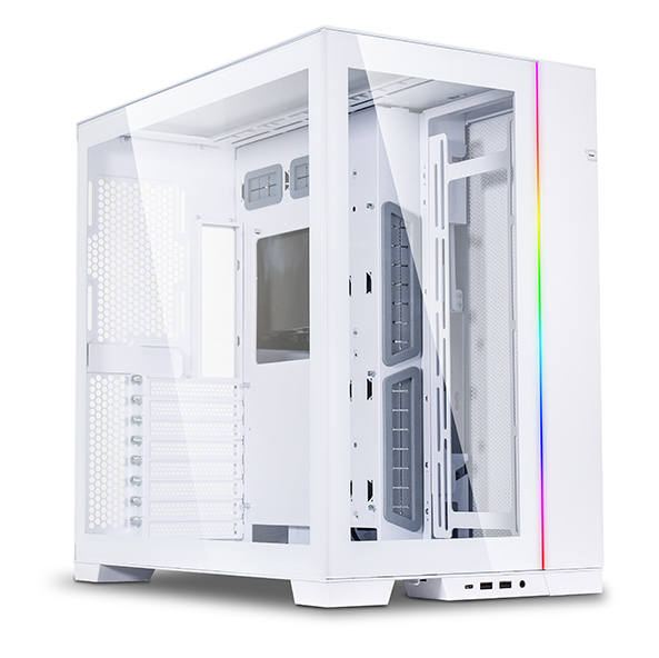  <b>Mid-Tower Case:</b> O11 Dynamic EVO - White<br>2x USB 3.0, 1x USB Type-C, 1x HD Audio, Tempered Glass Side & Front Panel, Supports: E-ATX/ATX/mATX/mini-ITX  