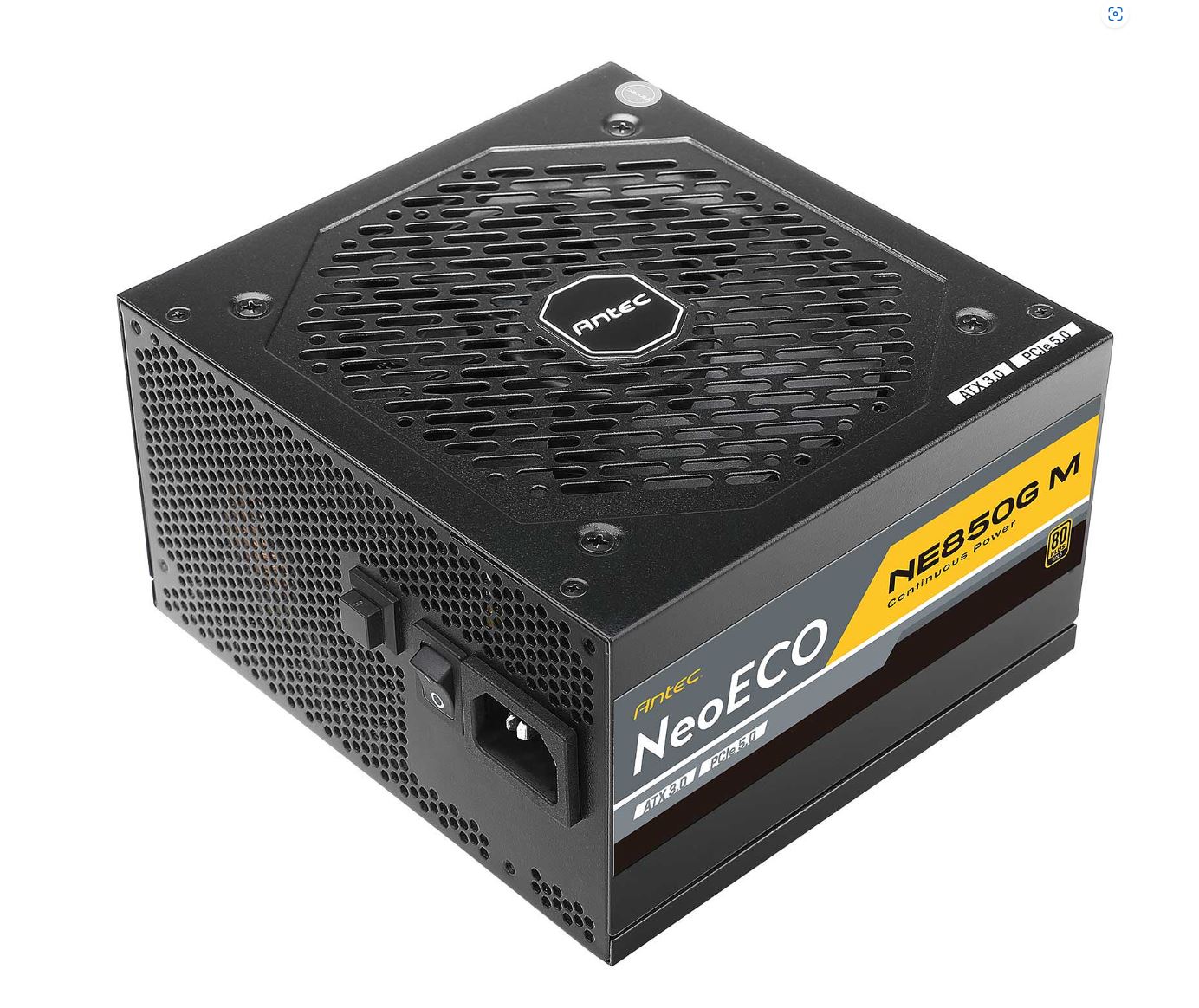  <b>ATX PSU</b>: 850W NeoECO 80+ Gold, Fully-Modular, ATX 3.0, PCI-E 5.0, 120mm Silent Fan, Japanese Caps, 10 Years Warranty  