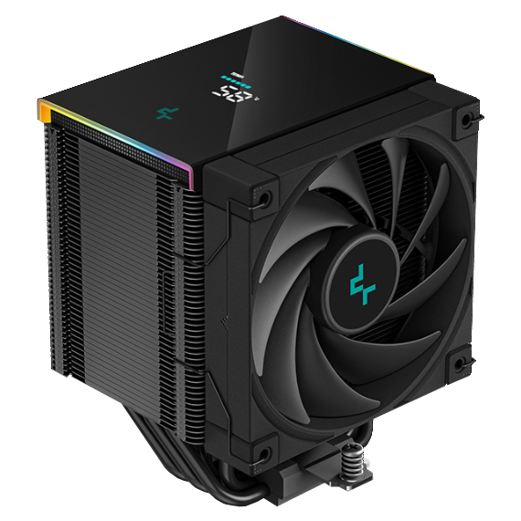  CPU Cooler: DeepCool AK500 DIGITAL - Black<br>1x 120mm PWM Fan, ARGB Lighting, Temperature Digital Display, 127117160 mm<br>Supports: Intel LGA1700, LGA1200, LGA115x, AMD AM5, AM4  