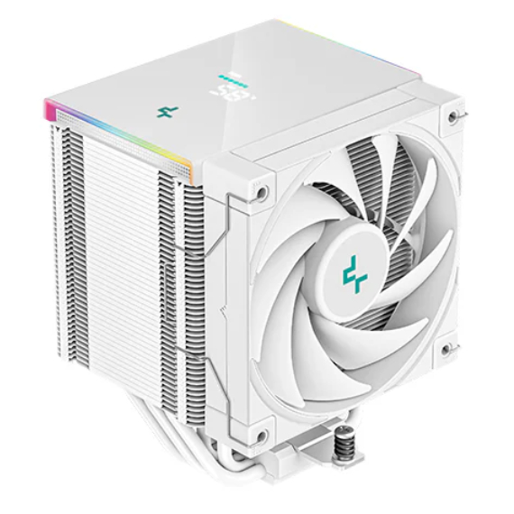  CPU Cooler: DeepCool AK500 DIGITAL - White<br>1x 120mm PWM Fan, ARGB Lighting, Temperature Digital Display, 127117160 mm<br>Supports: Intel LGA1700, LGA1200, LGA115x, AMD AM5, AM4  