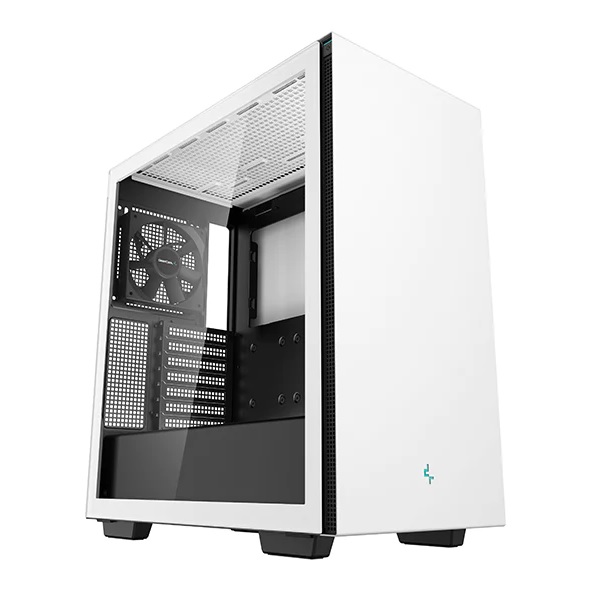  <b>Mid-Tower Case</b>: CH510 - White<br>Tempered Glass, 1x 120mm Fan, 2 x USB 3.0, 1 x Audio Jack, Supports: E-ATX, ATX, Micro-ATX, Mini-ITX  