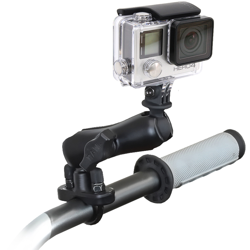  RAM Handlebar U-Bolt Mount with Universal Action Camera Adapter  