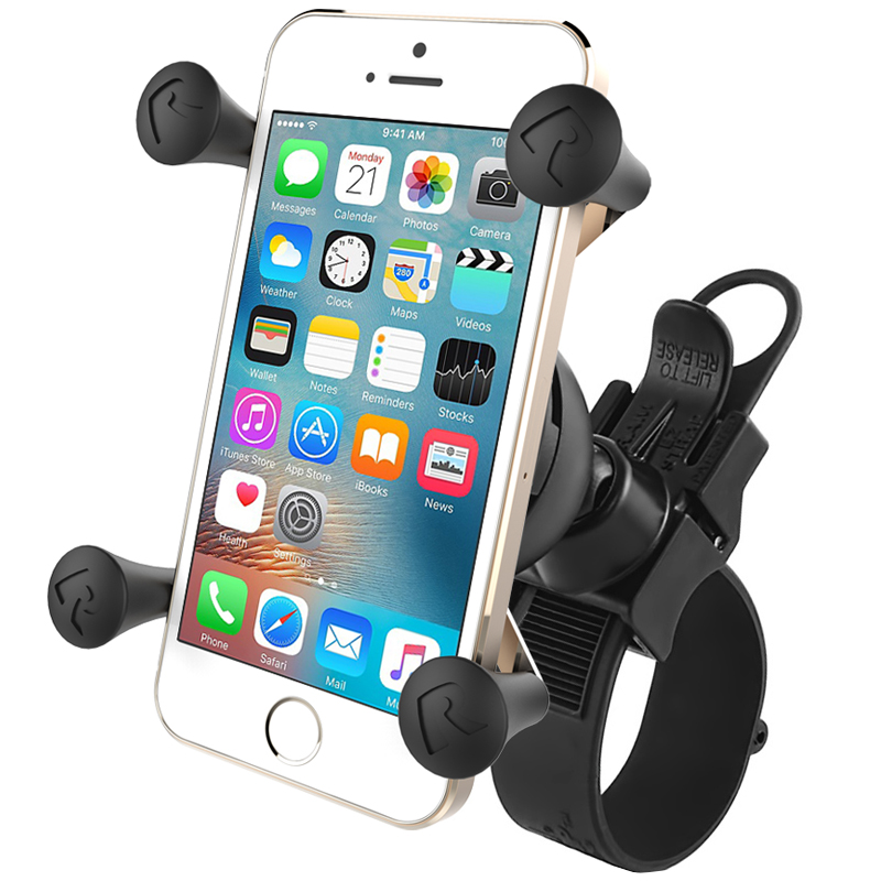  RAM EZ-Strap Rail Mount with Universal X-Grip Cell Phone Cradle  