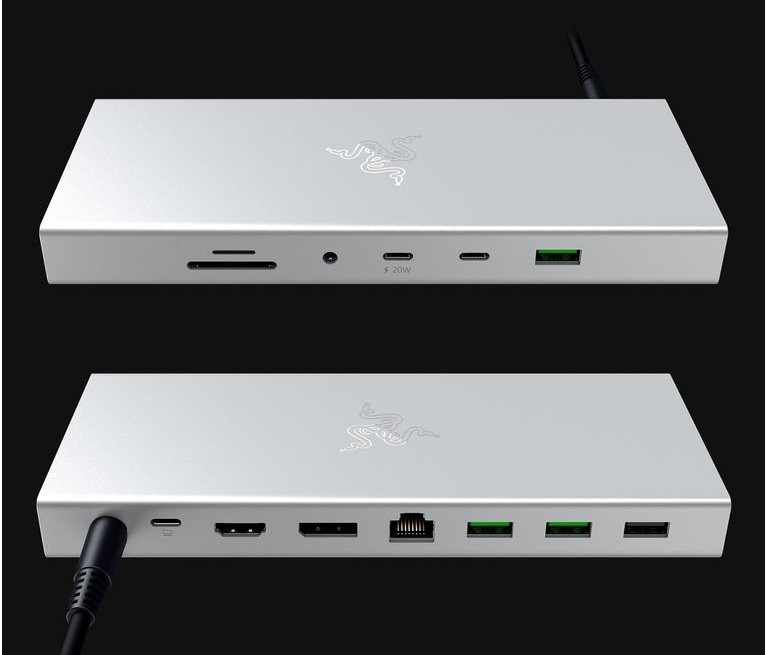  USB 4 Dock-USB Type C 14-in-1 Multiport Adapter Mercury White  