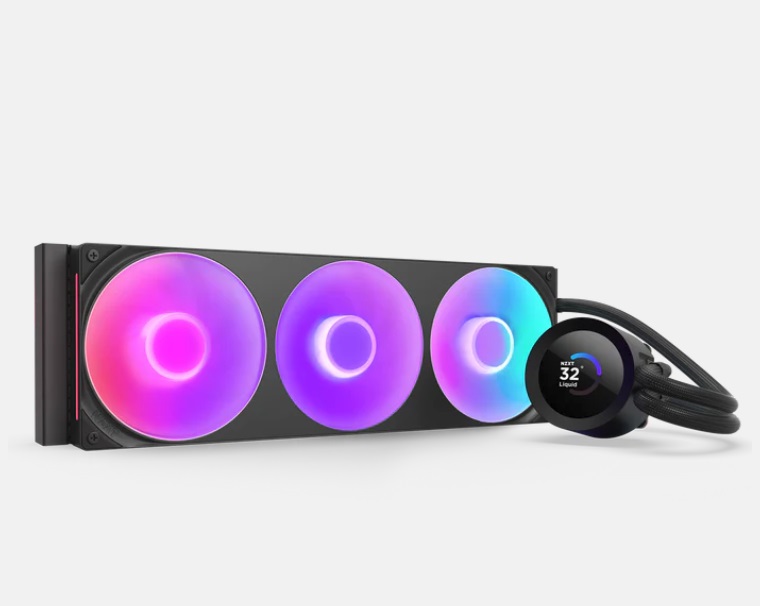  AIO Liquid CPU Cooler: NZXT KRAKEN PLUS 360 RGB - 1.54" LCD Display, 360mm Radiator, ARGB Fans, 401x120x27 mm, <br>Supports: Intel LGA 1851/1700, 1200/115X, AMD AM5, AM4  