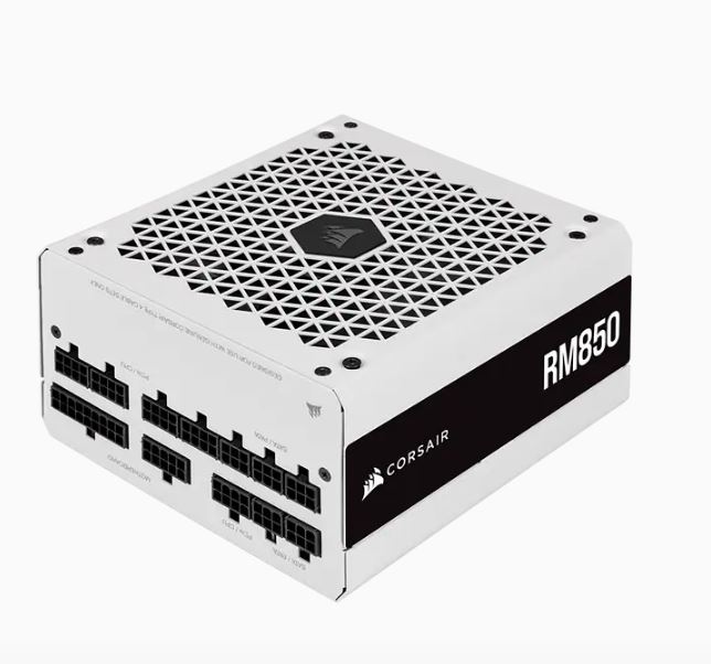  Power Supply: 850W  80+ Gold Fully Modular 140mm FAN, 12PIN GPU, ATX Power Supply, <b>White</b>  