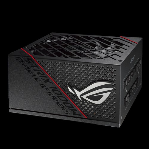  1000W 80 PLUS Fully Modular Gold PSU, ROG Heatsinks, Axial-tech Fan Design, Dual Ball Fan Bearings.  