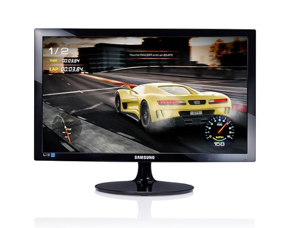  24" FHD TN Monitor: 1920x1080 16:9, 1m, VGA/HDMI, Flicker Free, Black, with HDMI cable  