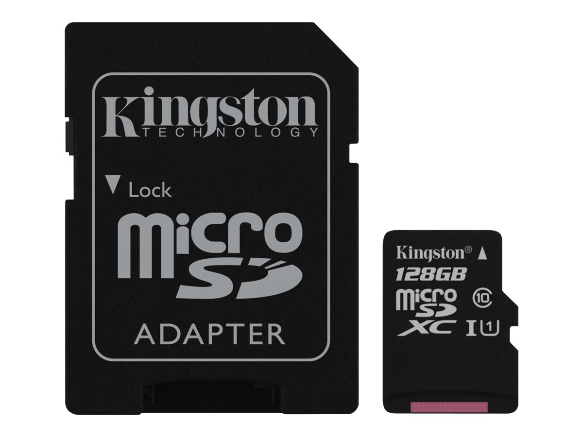  MICRO SD: 128GB microSDXC Class 10 UHS-I 45R Flash Card  