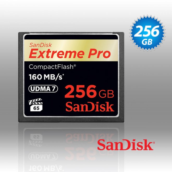  Extreme Pro CFXP 256GB CompactFlash 160MB/s  