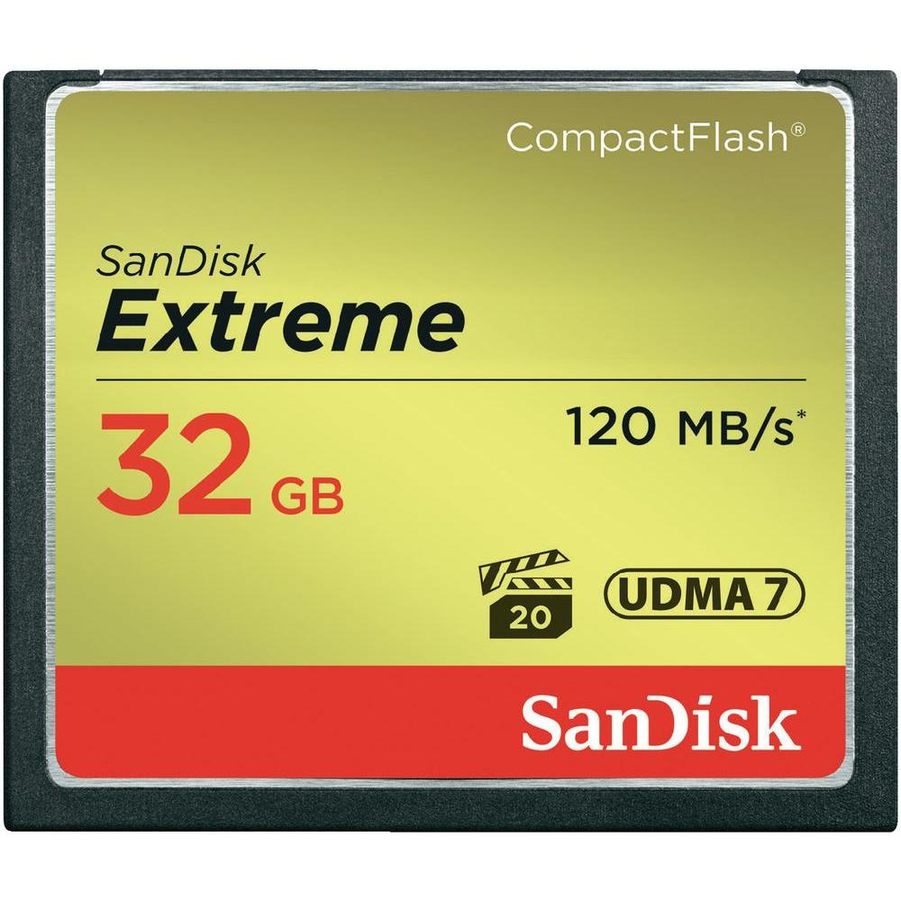  32Gb Extreme CompactFlash Card up to 120MB/s  
