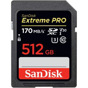  EXTREME PRO SDXC SDXXY 512GB V30 U3 C10 UHS-I 170MB/S R 90MB/S W 4X6 LIFETIME LIMITED  