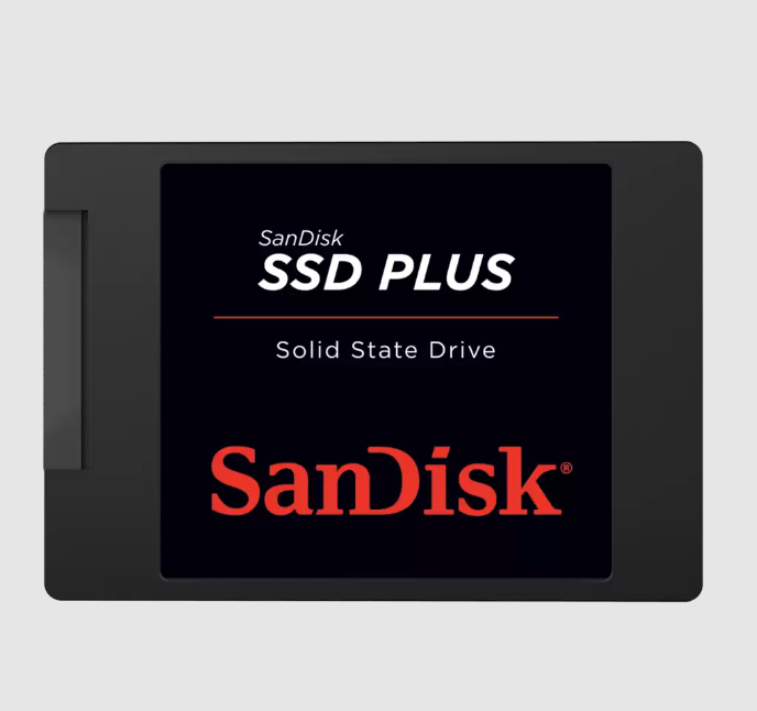  <b>2.5" SATA SSD:</b> Sandisk 1TB, SATA 6Gb/s, Read: 535MB/s, Write: 350MB/s  