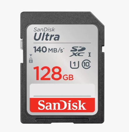  128Gb Ultra SDXC UHS-I Card 140MB/s Class 10  