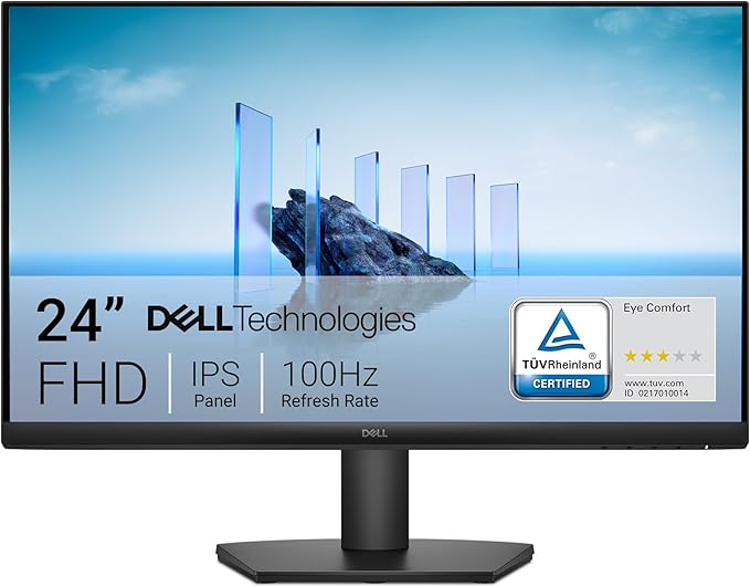  23.8-inch Full HD (1920x1080) 16:9 100Hz Display, IPS Panel, 16.70 Million Colors, Anti-Glare, 1 HDMI / 1 VGA Port, TÜV Rheinland 3-Star*, Comfortview Plus - Black  