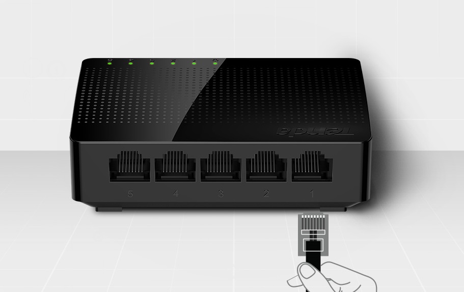  5-port Gigabit Desktop switch (wall mountable)  