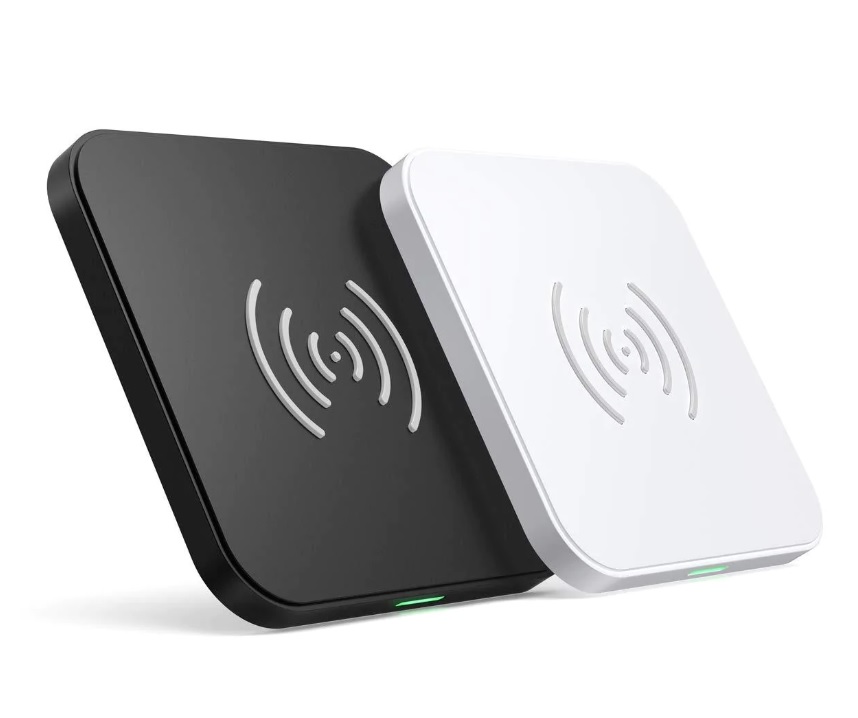  Qi-Certified Fast Wireless Charging Pad Black And White 2 Pack  