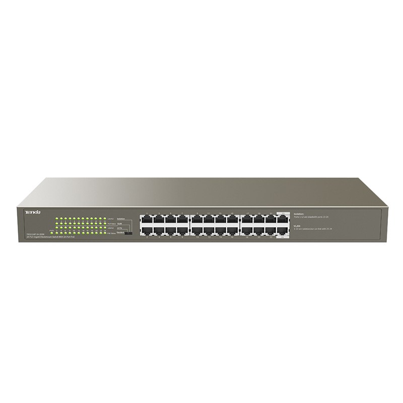  POE SWITCH: 24-Port Gigabit Ethernet Switch with 24-Port PoE+ (Total: 225W) Desktop/Rackmount  