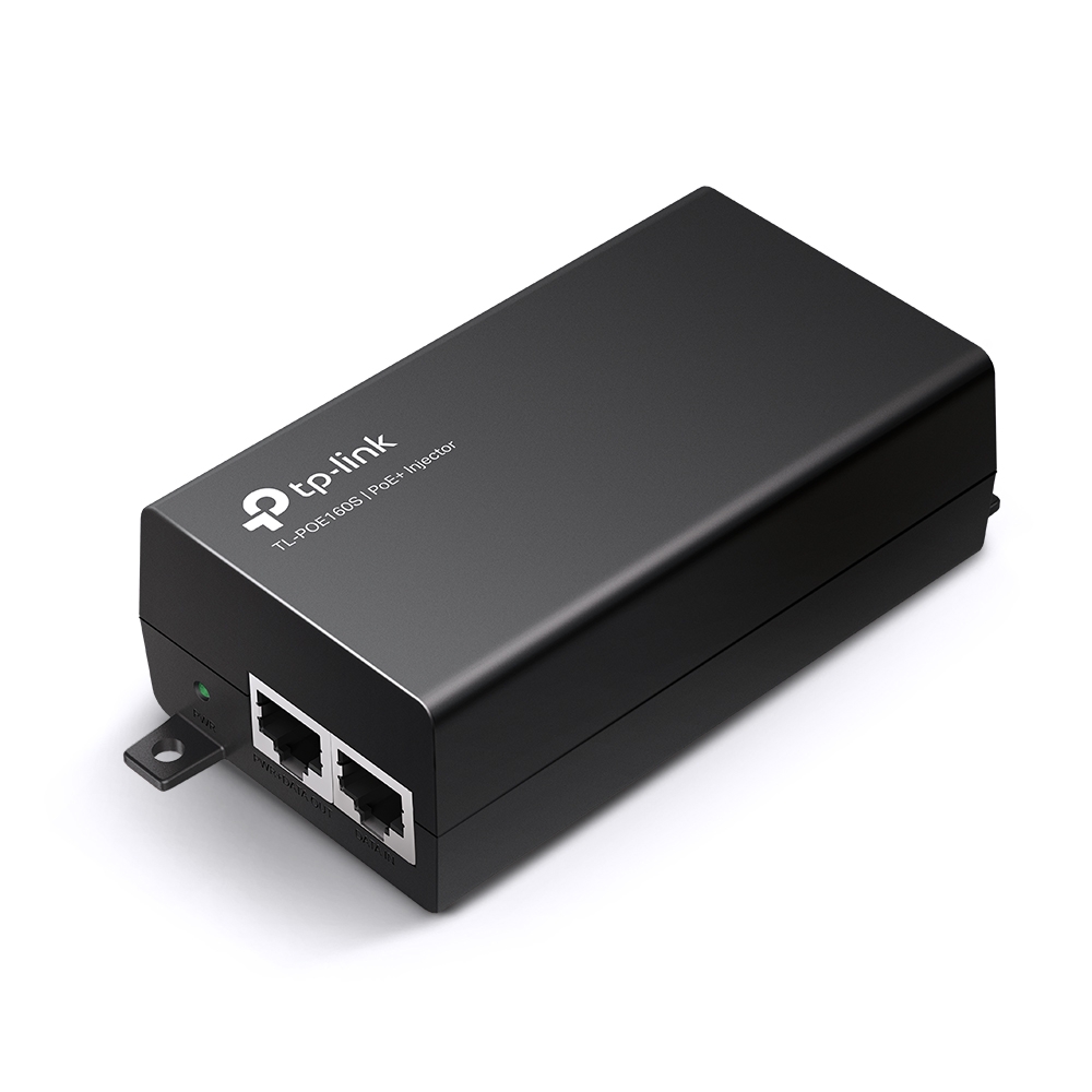  <b>PoE+ Injector </b>TP-Link TL-POE160S: IEEE802.3af/at, 2x Gigabit ports, upto 30W power output  