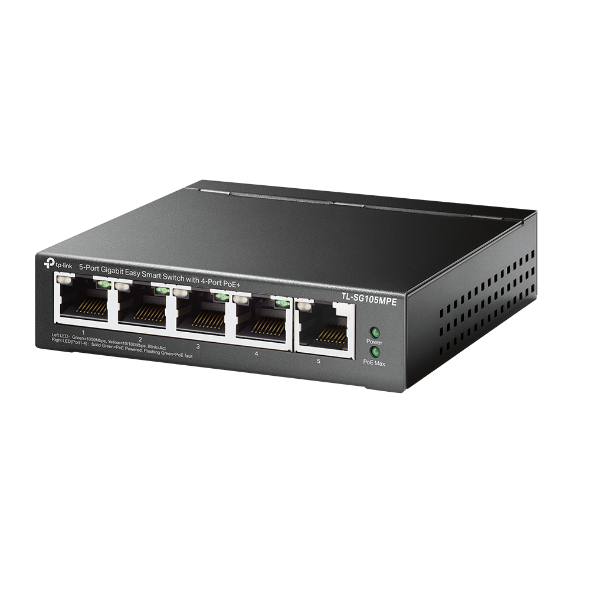  5-Port Gigabit Easy Smart Switch with 4-Port PoE+  