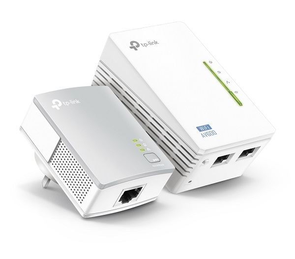  Powerline: AV600 Wi-Fi Powerline Extender Starter Kit, Wireless-N 300Mbps  