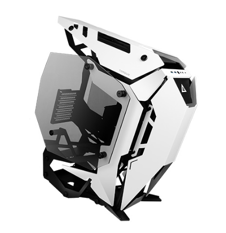  <b>Mid-Tower Case</b>: Torque KW- Black/White<BR>Open Frame Case, 2x USB 3.0, 1x USB Type-C, 2x Tempered Glass Side Panels, Supports: E-ATX*/ATX/mATX/mini-ITX  