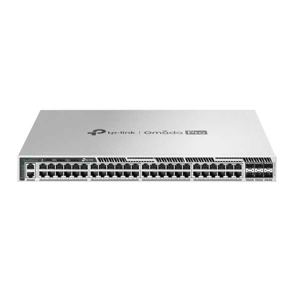  TP-LINK OMADA PRO 48-PORT MANAGED GIGABIT L3 SWITCH, POE+(48), 10G SFP+(6), 1440W, 1U, 5YR  