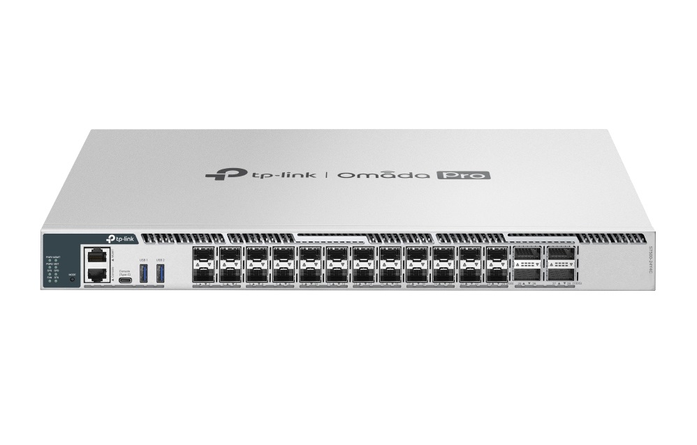  Managed Switch: OMADA PRO 24-PORT MANAGED 25G L3 CORE SWITCH, 25G SFP28(24), 100G QSFP28(4), 5YR  
