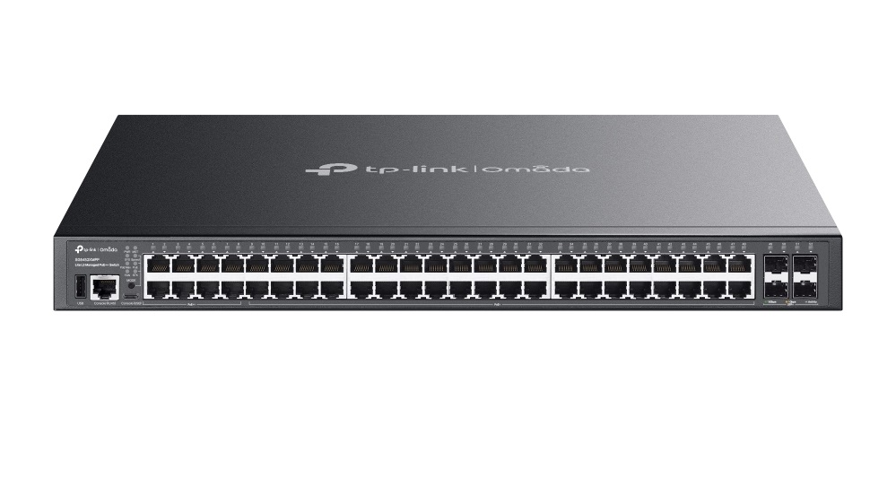  POE Switch: OMADA 48-PORT MANAGED Gb L3 STACKLITE SWITCH,POE++(8)/POE+(40),10G SFP+(4),770W,5Y  