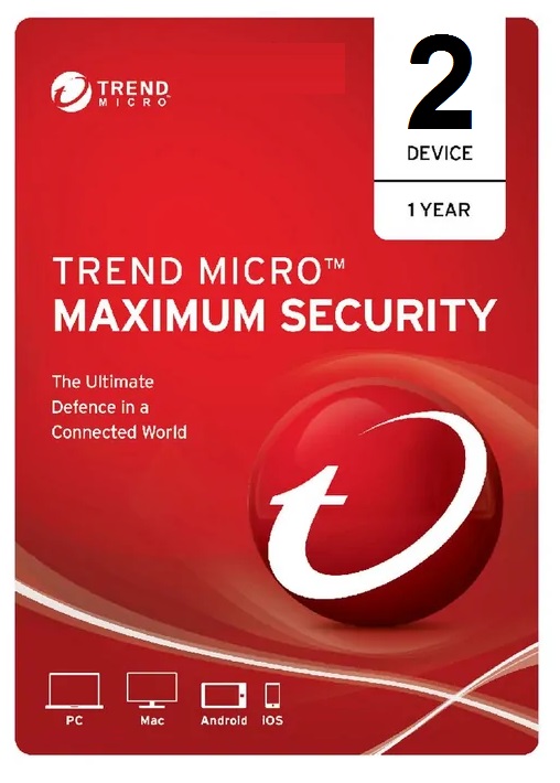  Maximum Security - 2 Device 1 Year OEM<br>PC/Mac/Android/iOS, No Installation Media Included (Download & Register Online)<br>Note: Payment Method Required To Activate - <font color='red'>Email Key Option Available</font>  