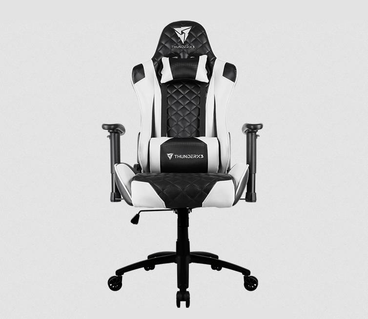  ThunderX3 TGC12 Gaming /Office Chair - Black/White<BR><fONT COLOR='RED'>In-Store Pickup Not Available - Delivery Only (Freight Charges Apply)  