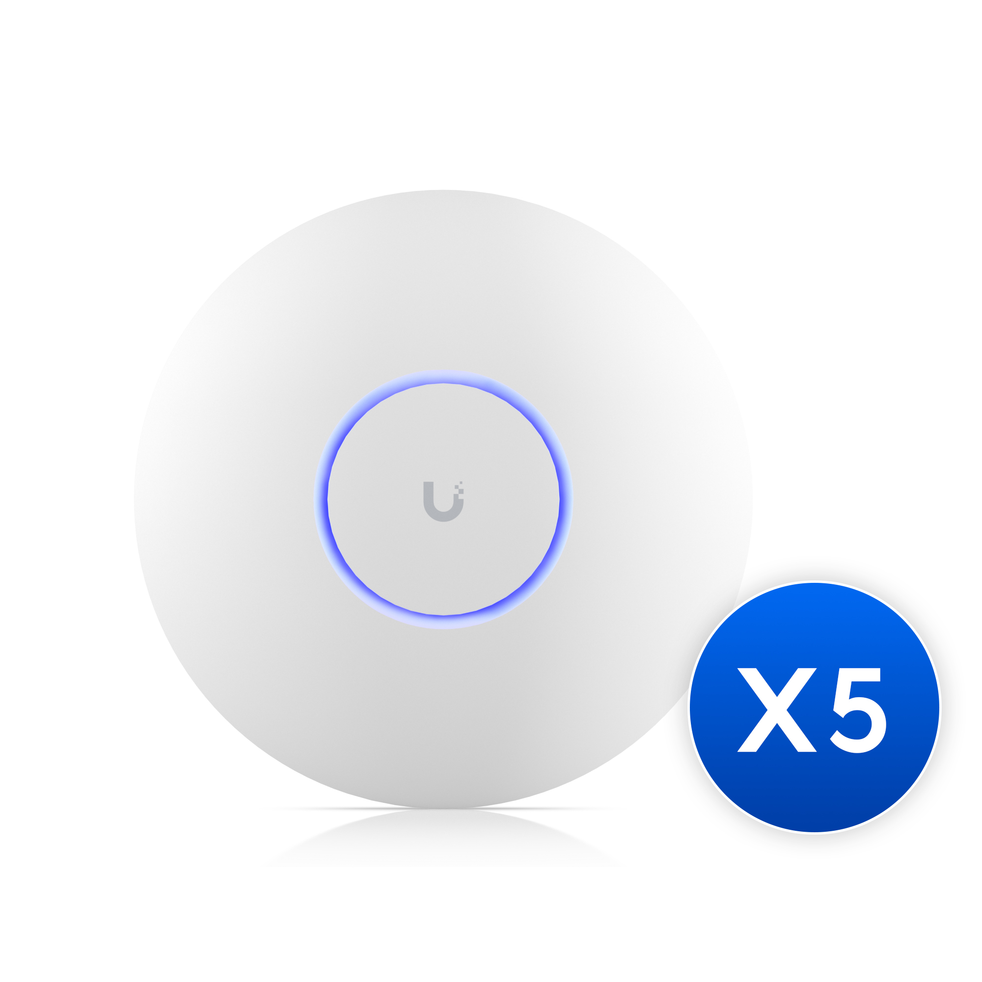  UniFi WiFi 7 AP, 5 Pack,Ceiling-mount, AP 6 GHz Support, 2.5 GbE Uplink, 9.3 Gbps Over-the-air Speed,PoE+ Power,300+ Connect Device  
